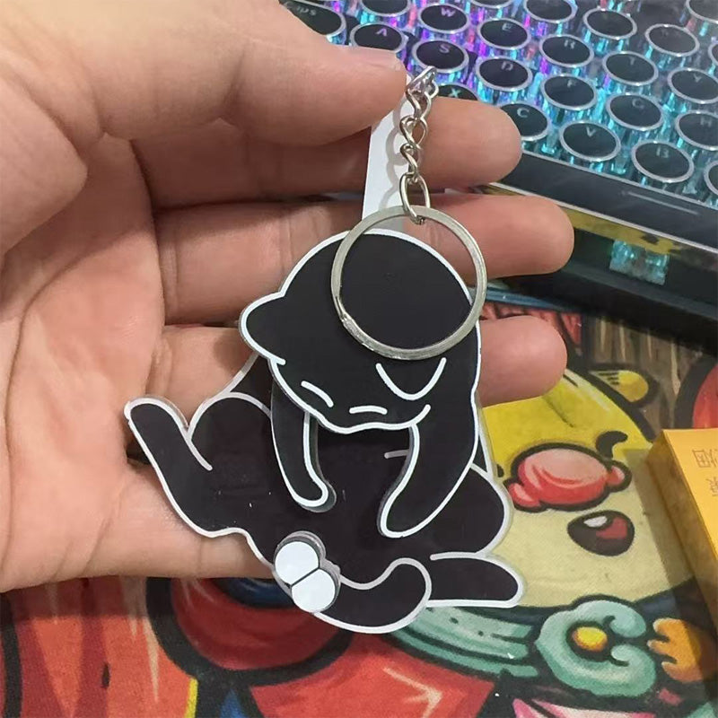 Cat Acrylic Keychain Pendant