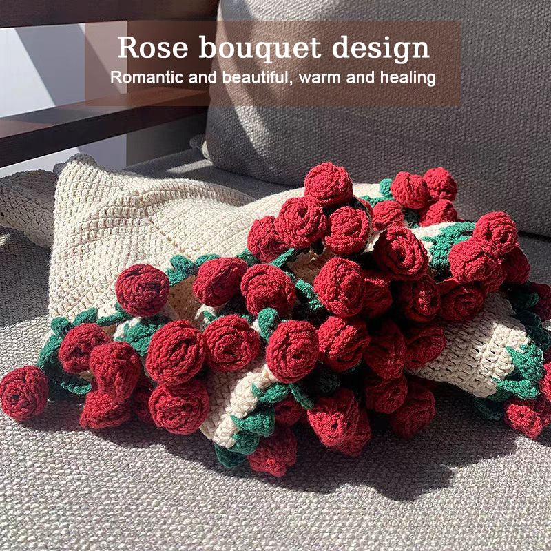 Rose Bouquet Blanket(Finished product & material package available)