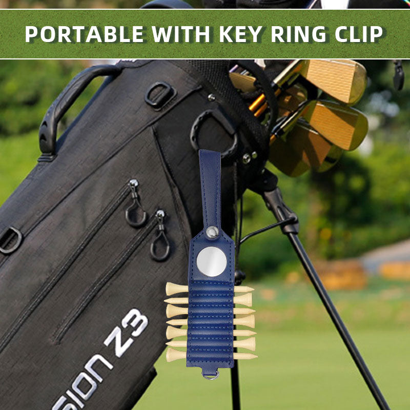 🎯 Premium Leather Golf Tee Holder – Portable, Stylish, and Practical ⛳