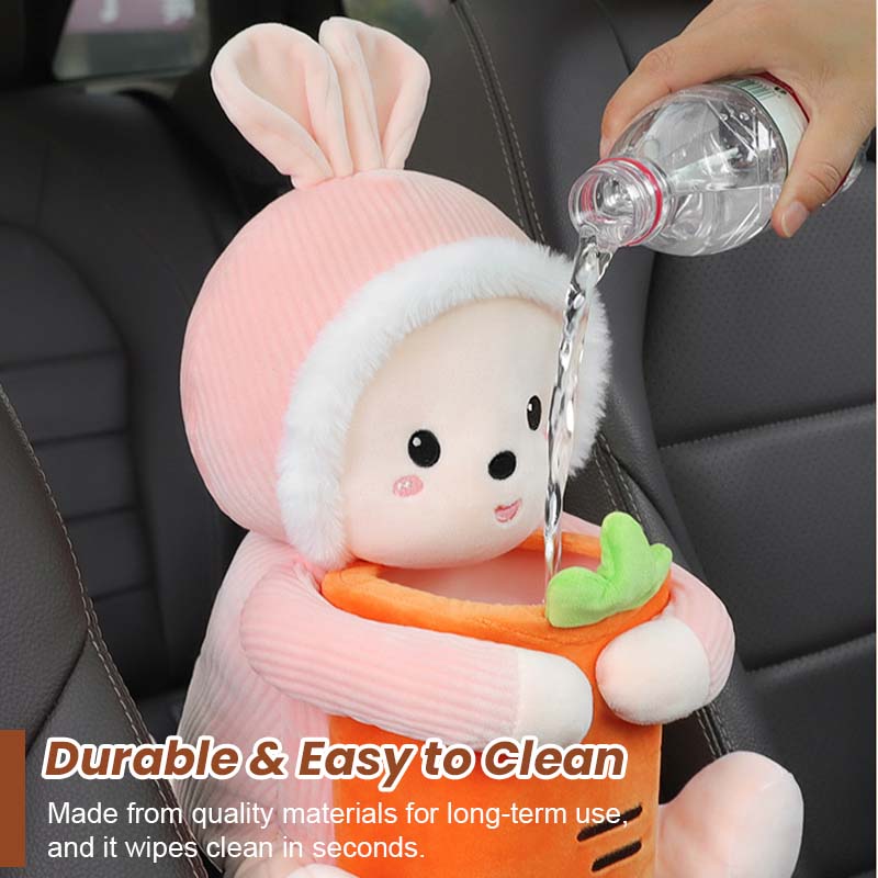 🧸 Cute & Convenient: Car Cartoon Tissue Box & Trash Bin Combo! 🚗🧻