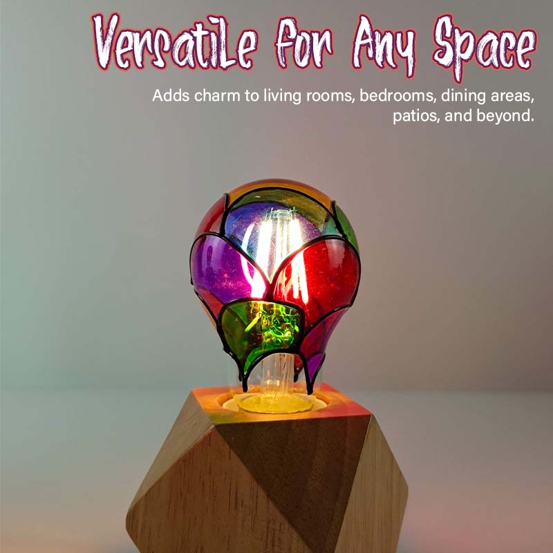 Hand-Painted DIY Colorful Decorative Light Bulb – Festive LED Warm Light 💡🎨