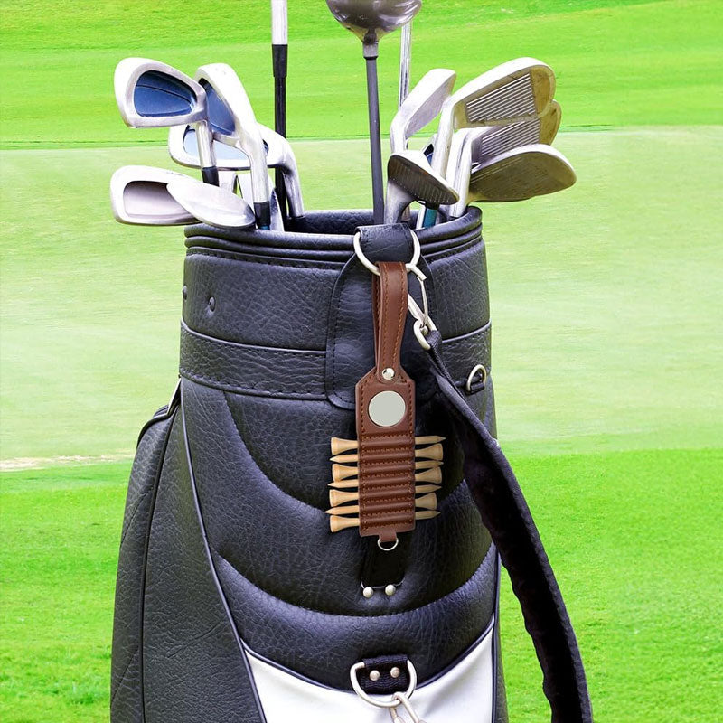 🎯 Premium Leather Golf Tee Holder – Portable, Stylish, and Practical ⛳