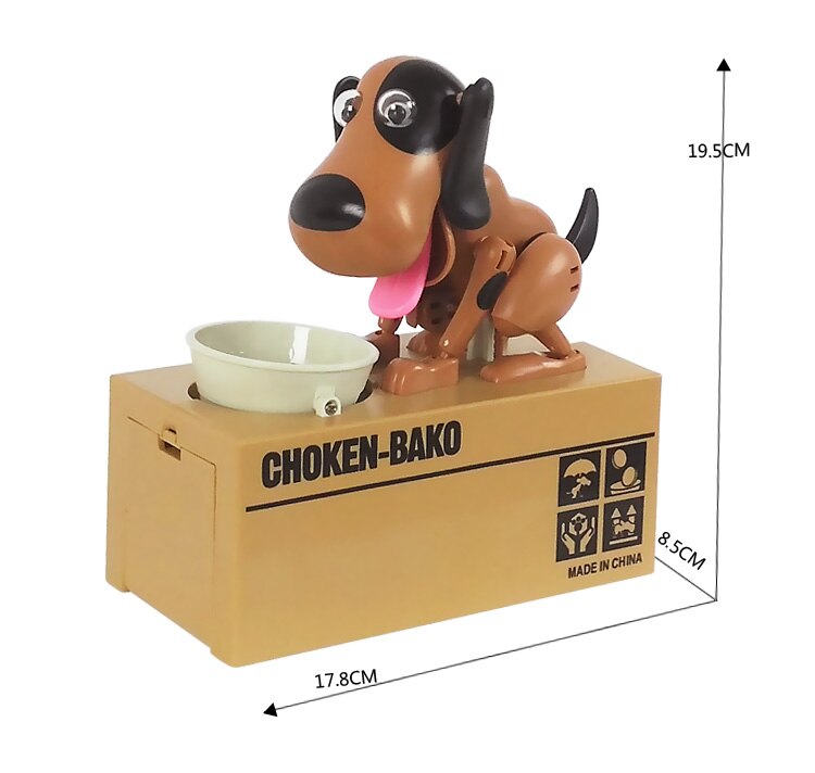 Cute Greedy Dog Piggy Bank