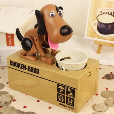 Cute Greedy Dog Piggy Bank