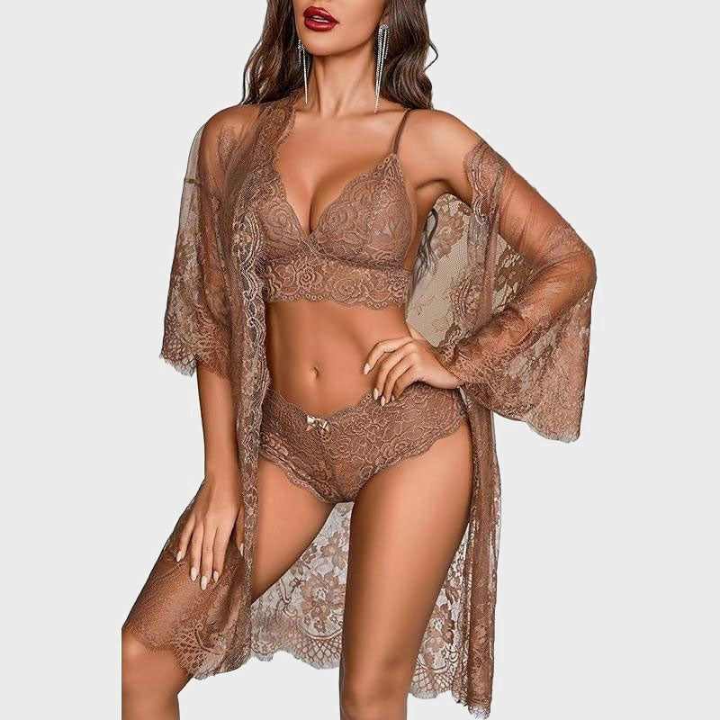 🌹Lace Sexy Lingerie Three-Piece Set