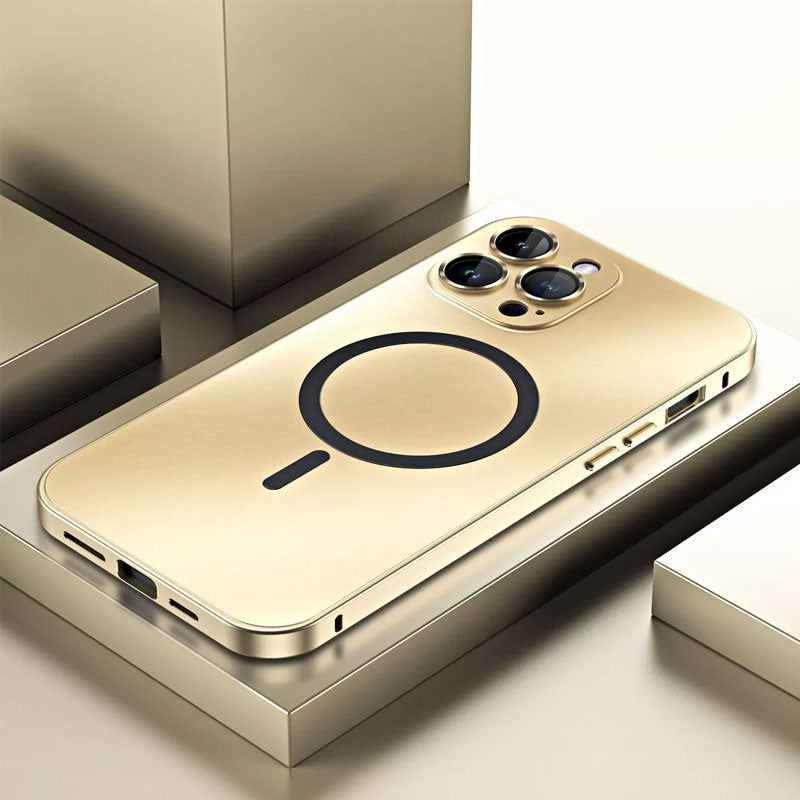 📱Magnetic Aluminum Metal Frame Protective Case For iPhone