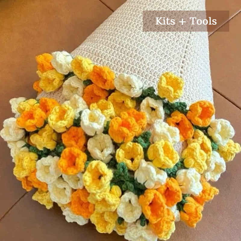 Rose Bouquet Blanket(Finished product & material package available)