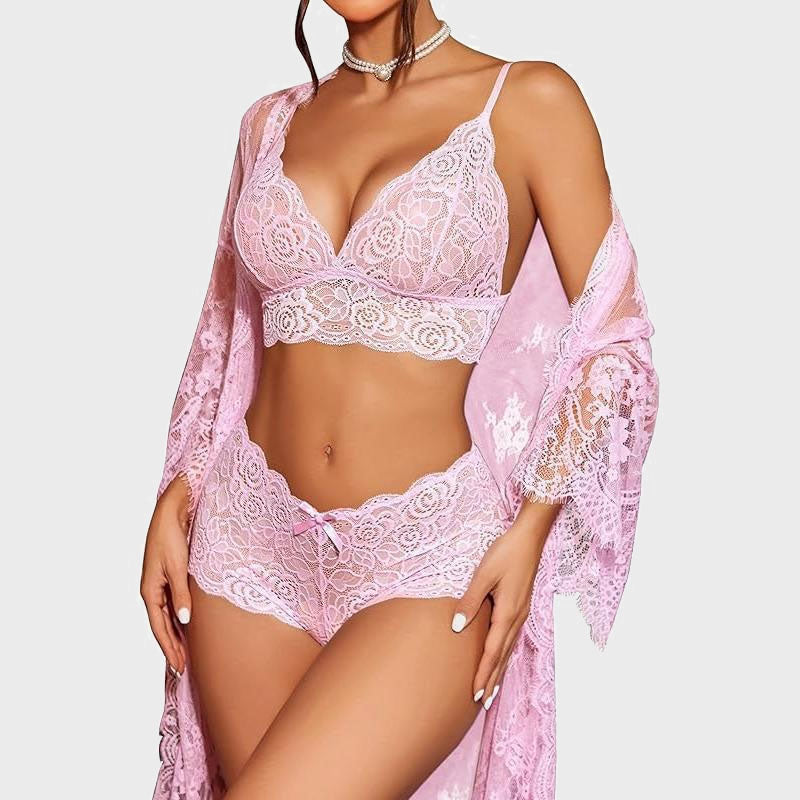 🌹Lace Sexy Lingerie Three-Piece Set