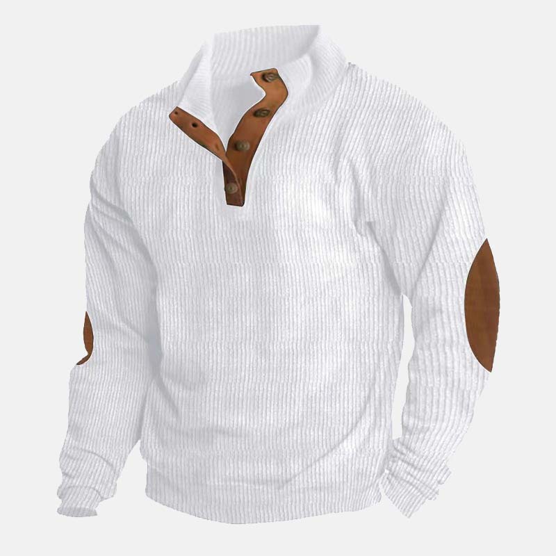 👔Men's Sweaters in Corduroy with Stand-up Collar