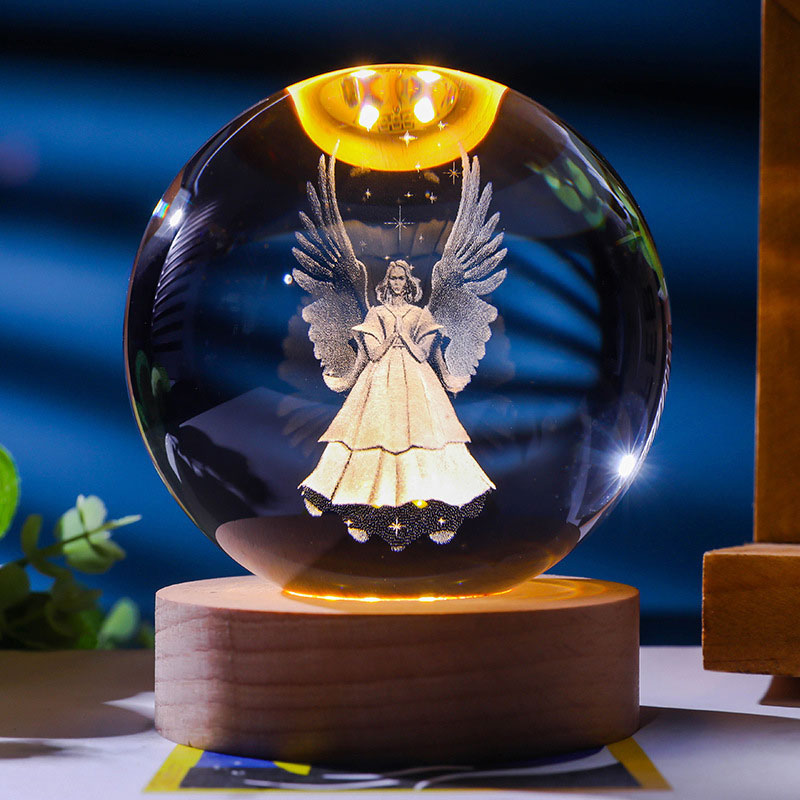 Luminous Crystal Glass Ball Ornament