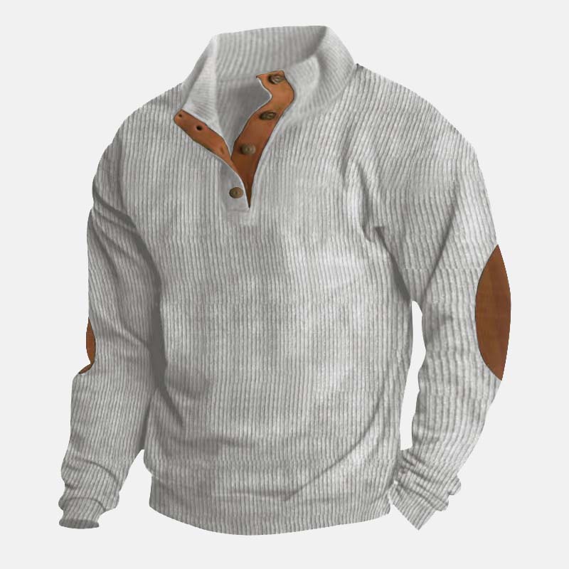👔Men's Sweaters in Corduroy with Stand-up Collar