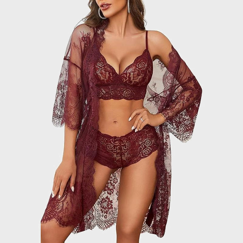 🌹Lace Sexy Lingerie Three-Piece Set