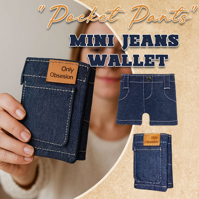 “Pocket Pants” Mini Jeans Wallet 👖💵