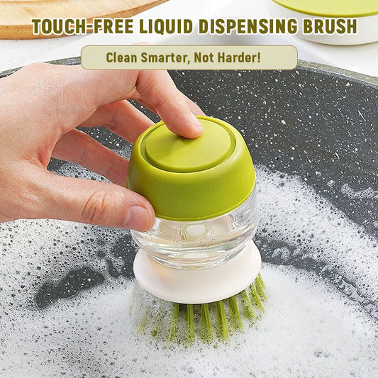 🧼 Touch-Free Liquid Dispensing Brush – Clean Smarter, Not Harder! 🧽