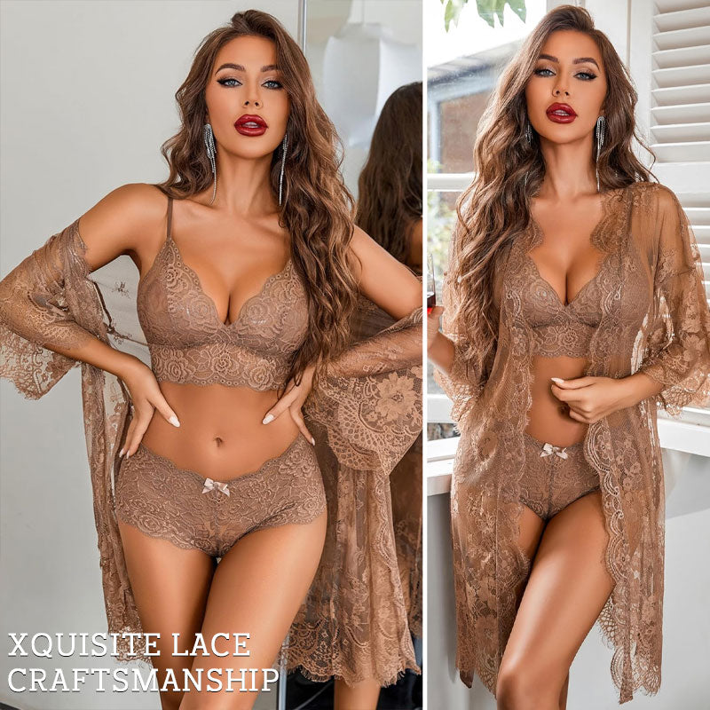 🌹Lace Sexy Lingerie Three-Piece Set