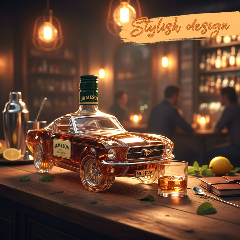 🥃Mustang Whiskey Bottle
