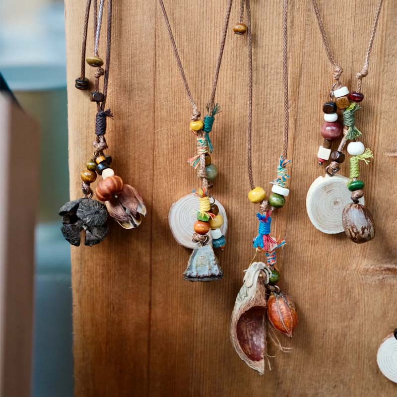 Nature-Inspired Handmade Seed Ornaments | Botanical Charm Series