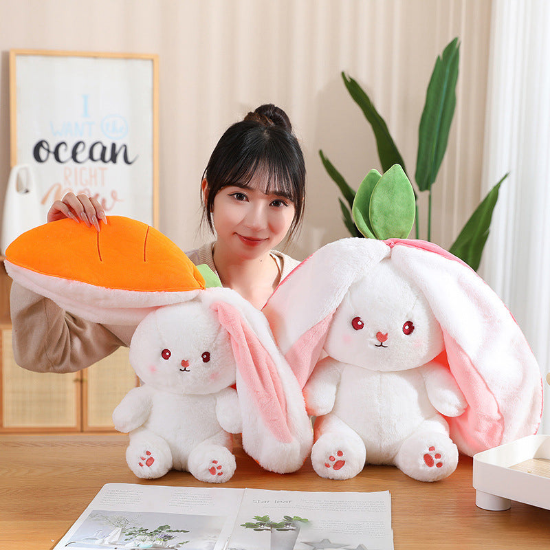 🍓Christmas Strawberry Carrot Bunny🐰 Fruit Doll Plush Toy