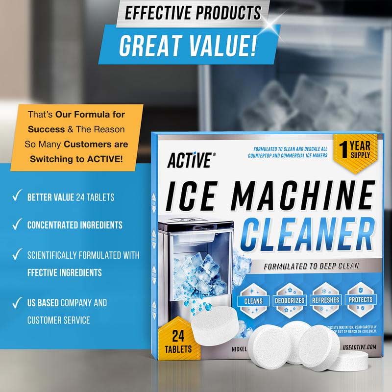 🧊 Ice Machine Cleaner Maker Descaler – Keep Your Ice Fresh & Machine Clean! 💦
