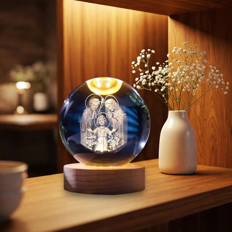 Luminous Crystal Glass Ball Ornament