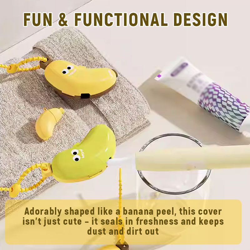 🍌 Banana Toothbrush Head Cover – Keep It Clean & Cute! 🪥✨