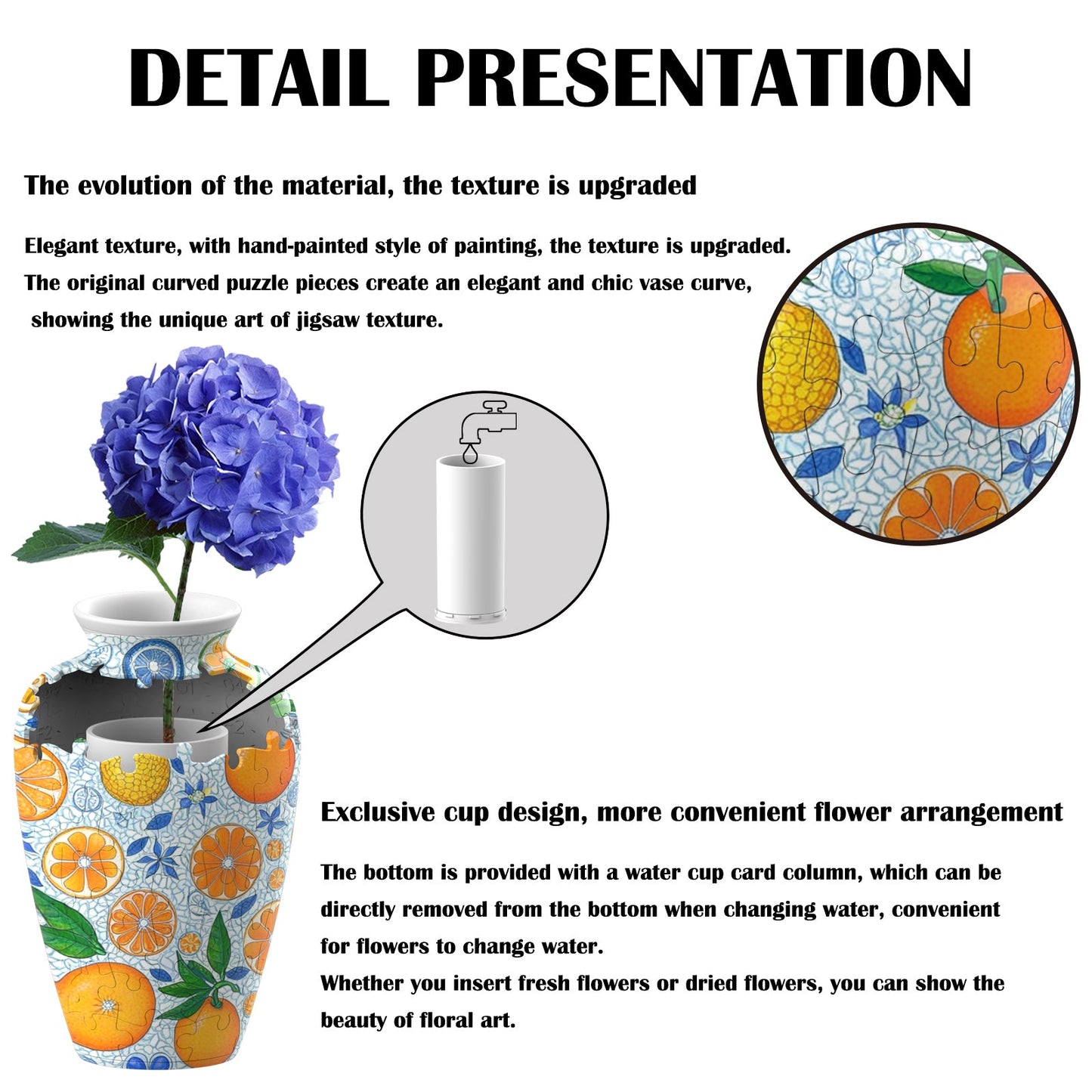 Summer Only Series Puzzle Short-Necked Vase  - (120 Pieces)