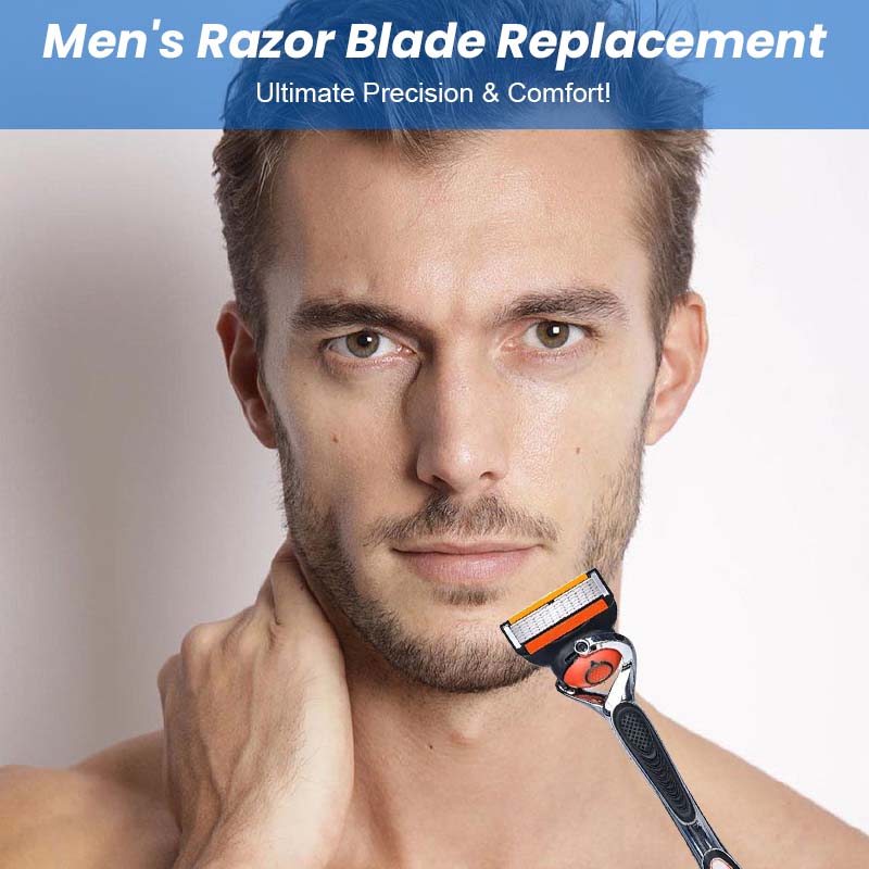 Men's Razor Blade Replacement Set with Free Handle
