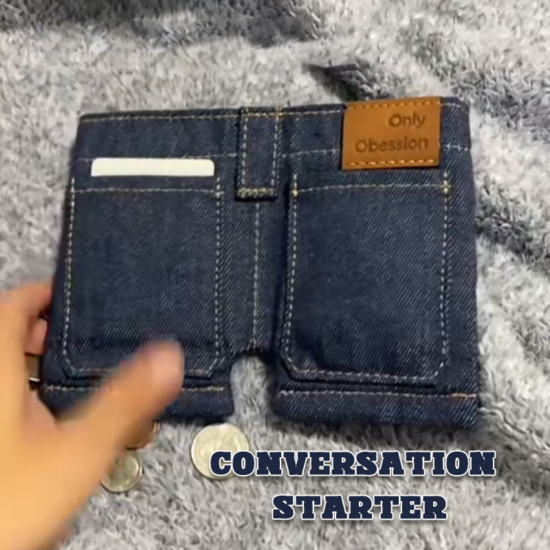“Pocket Pants” Mini Jeans Wallet 👖💵