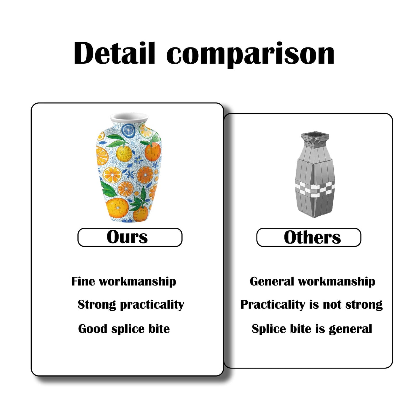 Summer Only Series Puzzle Short-Necked Vase  - (120 Pieces)