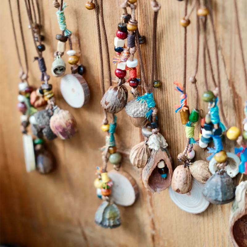 Nature-Inspired Handmade Seed Ornaments | Botanical Charm Series