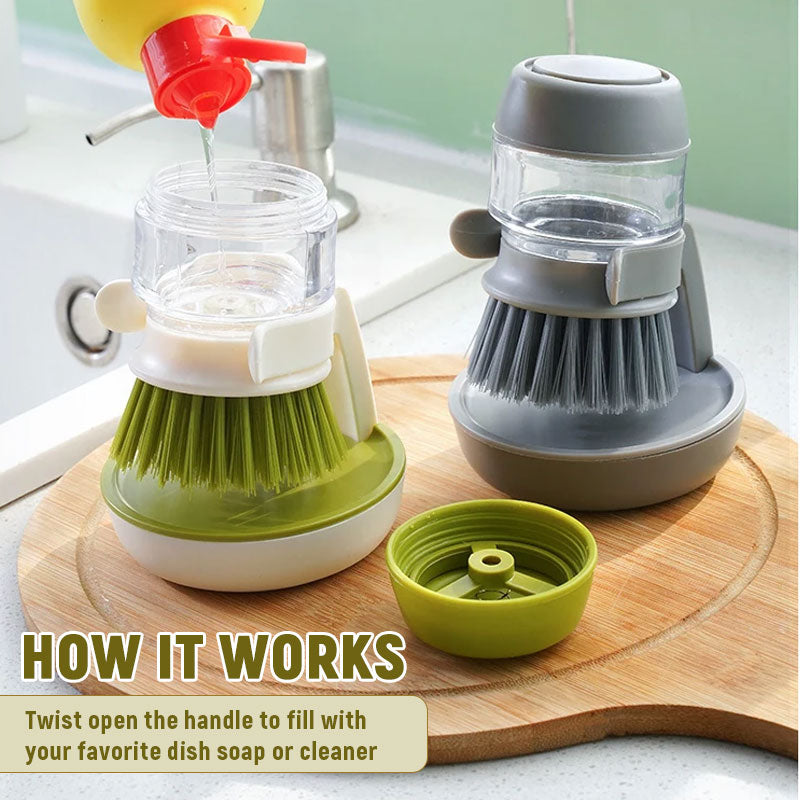🧼 Touch-Free Liquid Dispensing Brush – Clean Smarter, Not Harder! 🧽