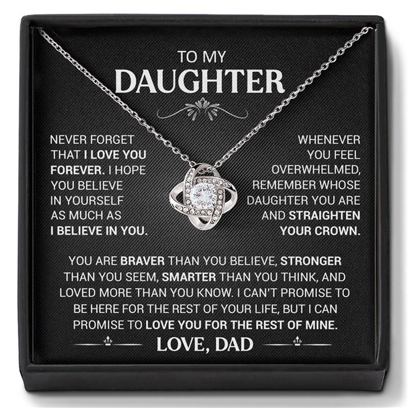 👪To my daughter “Heart of Love”necklace🍀
