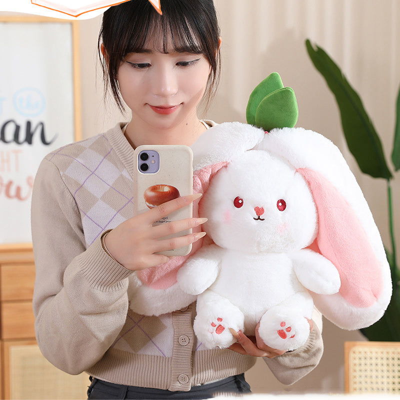 🍓Christmas Strawberry Carrot Bunny🐰 Fruit Doll Plush Toy