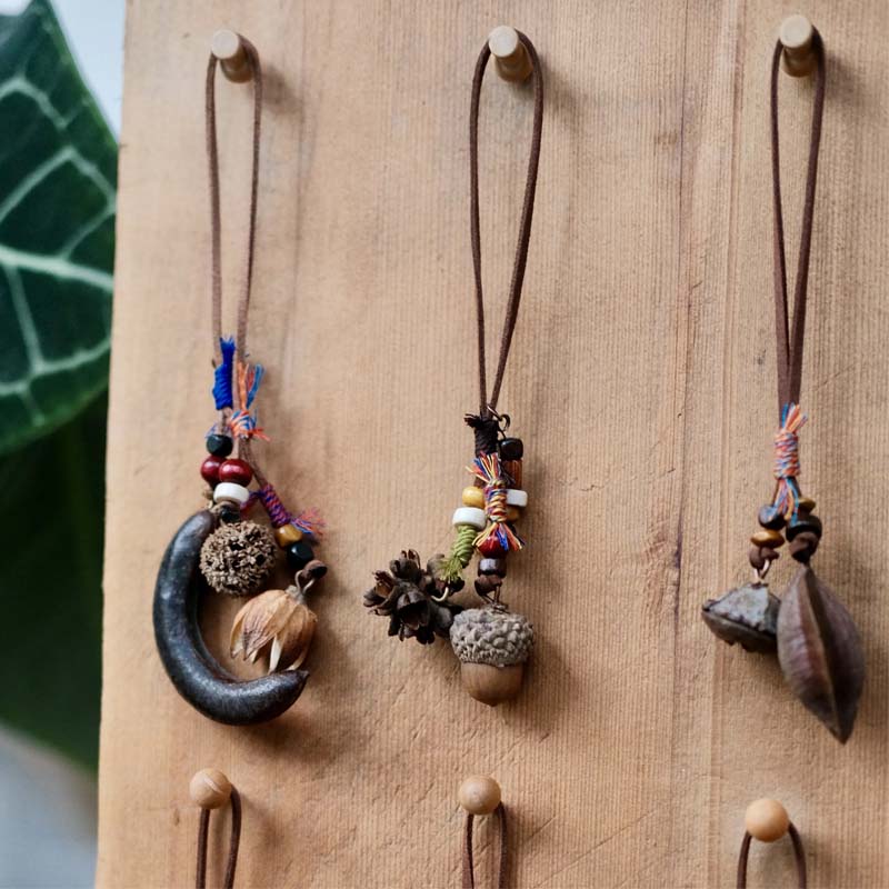 Nature-Inspired Handmade Seed Ornaments | Botanical Charm Series