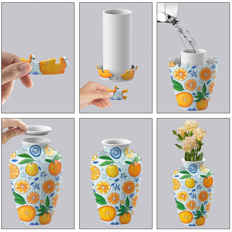 Summer Only Series Puzzle Short-Necked Vase  - (120 Pieces)