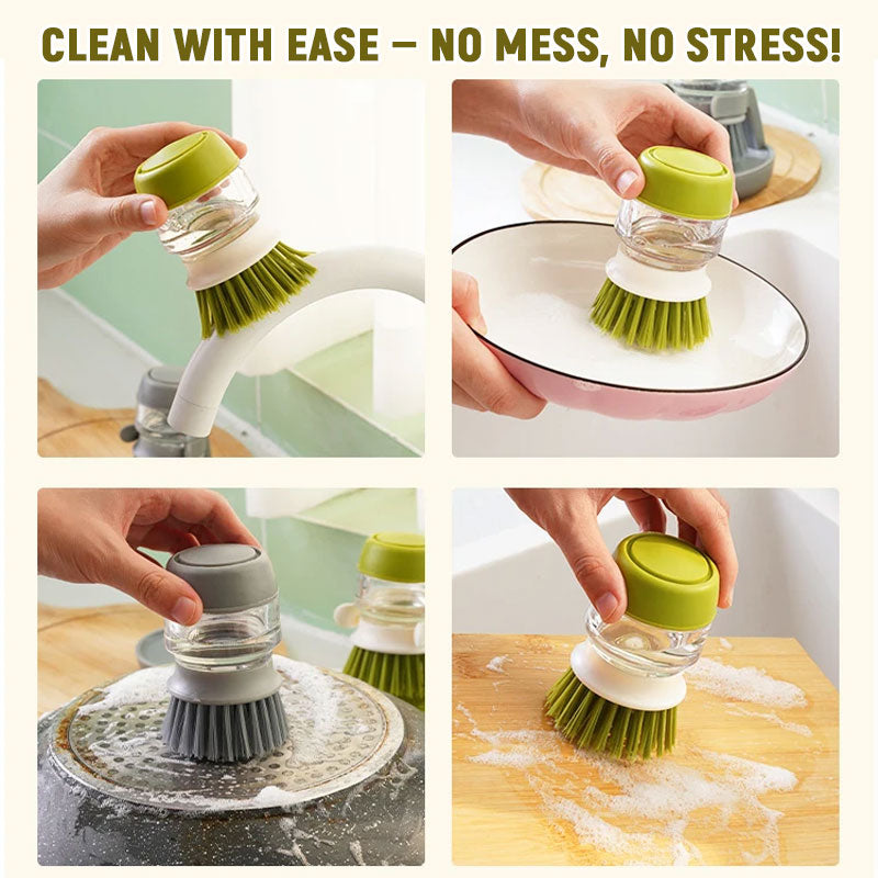 🧼 Touch-Free Liquid Dispensing Brush – Clean Smarter, Not Harder! 🧽