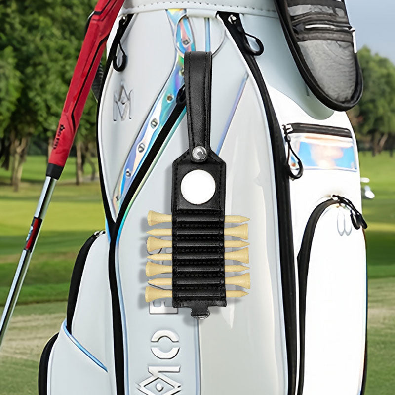 🎯 Premium Leather Golf Tee Holder – Portable, Stylish, and Practical ⛳