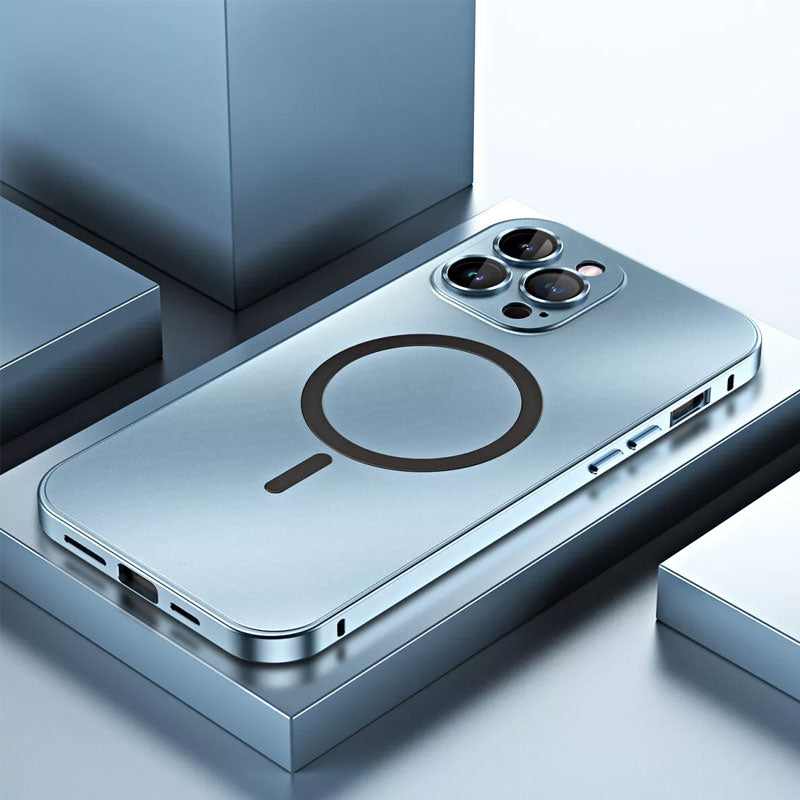 📱Magnetic Aluminum Metal Frame Protective Case For iPhone
