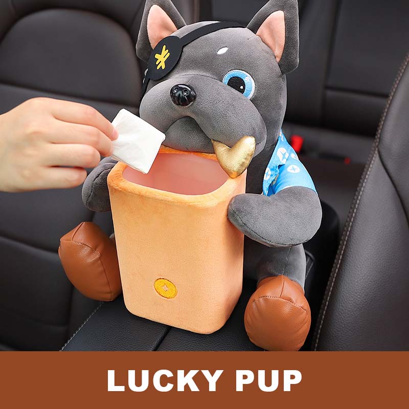 🧸 Cute & Convenient: Car Cartoon Tissue Box & Trash Bin Combo! 🚗🧻