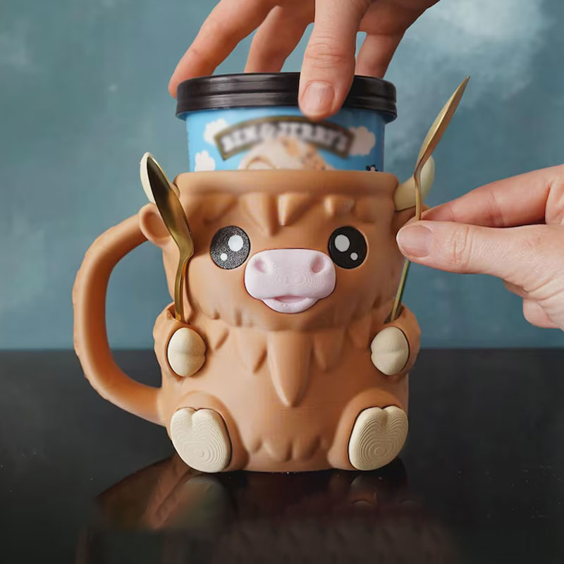 🐮Ferdinand Highland Cow Ice Cream Pint Holder