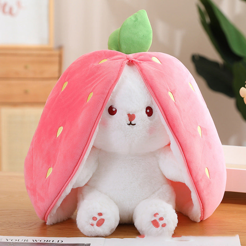 🍓Christmas Strawberry Carrot Bunny🐰 Fruit Doll Plush Toy