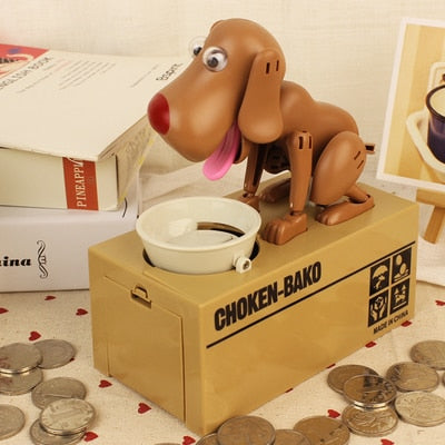 Cute Greedy Dog Piggy Bank