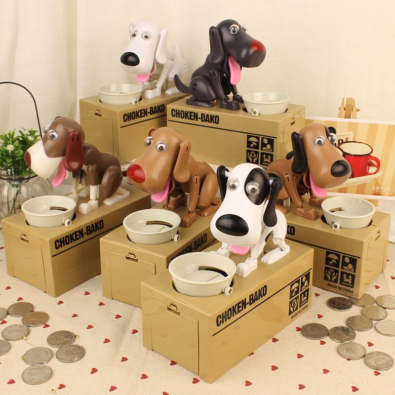 Cute Greedy Dog Piggy Bank