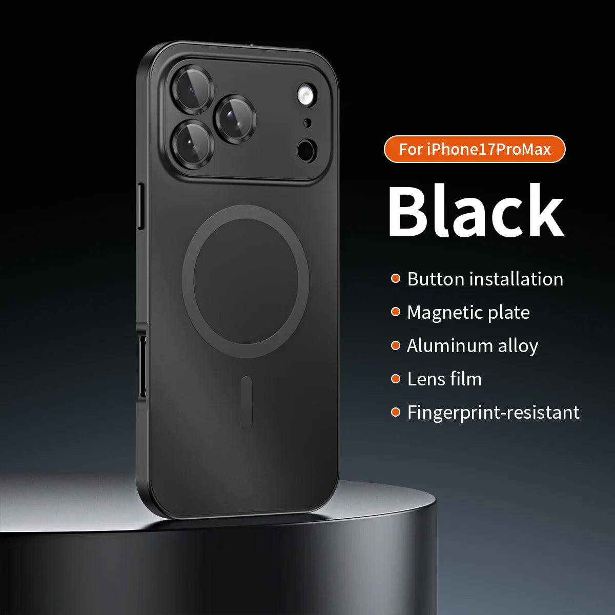 Magnetic Metal Snap-On Case For iPhone