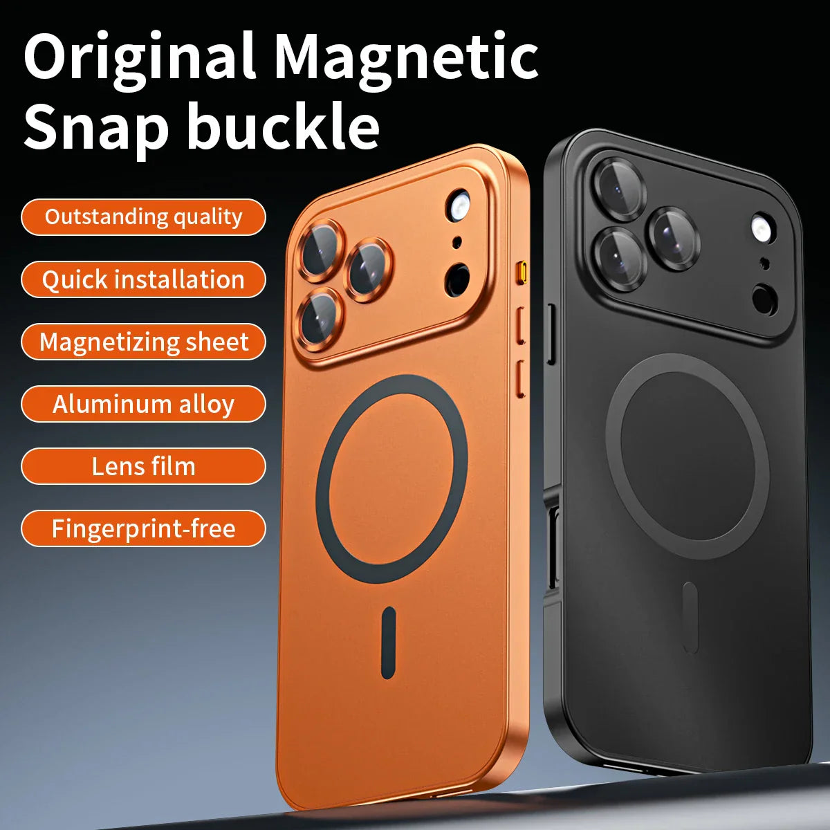 📱Magnetic Aluminum Metal Frame Protective Case For iPhone